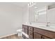 Bathroom with double vanity and a shower at 623 Snowy Owl Way, Conway, SC 29527