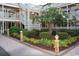 Landscaped courtyard with walkway and building exterior at 501 Maison Dr. # B3, Myrtle Beach, SC 29572