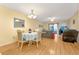 Charming dining area with round table and four chairs at 501 Maison Dr. # B3, Myrtle Beach, SC 29572