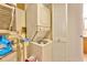 Stackable washer and dryer in dedicated laundry closet at 501 Maison Dr. # B3, Myrtle Beach, SC 29572