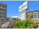 Bluewater Resort sign, showing building and landscaping at 2000 S Ocean Blvd. # 203V, Myrtle Beach, SC 29577