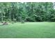 Spacious backyard with green grass and landscaping at 5632 Main St., Loris, SC 29569