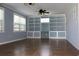 Open-concept living room with built in shelving and cabinets offers ample storage and adds character to the living space at 530 Swallow Ave. # 530, Myrtle Beach, SC 29577