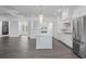 Open concept kitchen with a center island, stainless steel appliances, and ample counter space at 1531 Biltmore Dr., Myrtle Beach, SC 29579