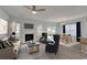 Living room features a fireplace and plenty of natural light at 308 Happy Valley Dr., Myrtle Beach, SC 29588