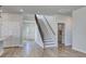 View of a staircase with an iron railing and hardwood floors at 308 Happy Valley Dr., Myrtle Beach, SC 29588