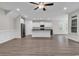 Bright open concept living area with modern kitchen and lots of natural light at 202 Rivers Edge Dr., Conway, SC 29526