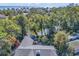 Aerial view showcasing home's backyard and proximity to water at 1202 Prince William Rd., North Myrtle Beach, SC 29582