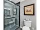 Bathroom with a glass shower and modern fixtures at 1202 Prince William Rd., North Myrtle Beach, SC 29582