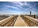 Wooden boardwalk leads to sandy beach at 7509 N Ocean Blvd. # 104, Myrtle Beach, SC 29572