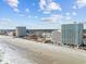 Beautiful aerial view of the resort, beach, and ocean on a sunny day at 201 S Ocean Blvd. # 1005, Myrtle Beach, SC 29577