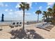Enjoy the resort pool area with plenty of chairs and the beach just steps away at 201 S Ocean Blvd. # 1005, Myrtle Beach, SC 29577