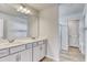 Bathroom with double sink vanity and a mirror at 126 Hancher Dr., Myrtle Beach, SC 29588