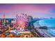Beautiful twilight view of the beach and the city skyline, with ferris wheel at 126 Hancher Dr., Myrtle Beach, SC 29588