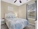 Relaxing bedroom with a comfortable bed and coastal-themed decor at 500 River Oaks Dr. # 58I, Myrtle Beach, SC 29579