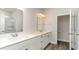 Bathroom features a double sink vanity with white cabinets and white countertop at 368 Clear Lake Dr., Conway, SC 29526