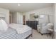 Bedroom with comfy sitting area and built-in dresser at 3865 Lady Bug Dr., Shallotte, NC 28470