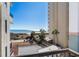 Balcony overlooking ocean and beach at 4719 S Ocean Blvd. # 209, North Myrtle Beach, SC 29582