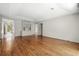 Hardwood floor living room with built-in shelving at 1492 Fox Hollow Way, North Myrtle Beach, SC 29582