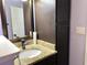 Bathroom with dark brown vanity and granite countertop at 105 Willow Ridge Rd., Myrtle Beach, SC 29588