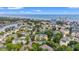 Scenic aerial view featuring a coastal community near the ocean, with various apartment buildings and lush greenery at 601 Hillside Dr. N # 2903, North Myrtle Beach, SC 29582