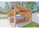 Relaxing hot tub with wooden pergola cover at 627 3Rd Ave. S, Surfside Beach, SC 29575