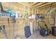 Organized storage shed with gardening supplies at 627 3Rd Ave. S, Surfside Beach, SC 29575