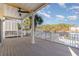 Relaxing deck overlooking the water with access from living room at 1335 Hidden Harbor Rd., Myrtle Beach, SC 29577