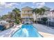 Private pool with outdoor kitchen and patio furniture at 1335 Hidden Harbor Rd., Myrtle Beach, SC 29577