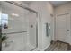 Modern bathroom with a large walk-in shower at 313 Mayflower Dr., Calabash, NC 28467