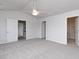 Large bedroom with carpet, ceiling fan and access to bathroom at 607 Mccorkle Place, Conway, SC 29526