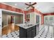 Stylish kitchen featuring an island with sink, stainless appliances, and adjacent breakfast area at 4569 Carriage Run Circle, Murrells Inlet, SC 29576