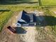 Aerial shot of a home under construction with surrounding land at 107 Infinity Ln., Loris, SC 29569