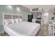 Cozy bedroom featuring a king bed and a convenient kitchenette, perfect for relaxing and enjoying a comfortable stay at 1207 S Ocean Blvd. # 20509, Myrtle Beach, SC 29577