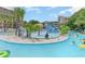 Gathering-friendly pool area with lush tropical landscaping at 1207 S Ocean Blvd. # 20509, Myrtle Beach, SC 29577