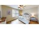 Relaxing main bedroom with a comfortable queen-size bed and ensuite bathroom at 35 Delray Dr. # 1-E, Murrells Inlet, SC 29576