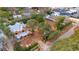 Aerial view of a house under construction, situated on a lot with surrounding homes at 405 N Highland Way, Myrtle Beach, SC 29572