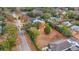 Aerial view of a house under construction, situated on a lot with surrounding homes at 405 N Highland Way, Myrtle Beach, SC 29572