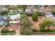 Aerial view of a house under construction, situated on a lot with surrounding homes at 405 N Highland Way, Myrtle Beach, SC 29572