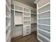 Spacious walk-in closet with built-in shelves and drawers at 835 Waterton Ave., Myrtle Beach, SC 29579