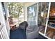 Serene balcony offers relaxing spot to enjoy with chairs and view of green space at 9550 Dunes Gable Dr. # F, Myrtle Beach, SC 29572