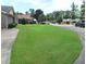 Landscaped front yard with a neatly trimmed lawn and curb appeal at 466 Spauldingwood Rd., Little River, SC 29566