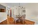 Cozy dining area featuring hardwood floors and seating for four at 1930 Bent Grass Dr. # 40K, Surfside Beach, SC 29575