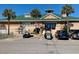 Sandy Harbor community center exterior showcasing parking and entrance, perfect for community gatherings and activities at 6001 - 5410 S Kings Hwy., Myrtle Beach, SC 29575