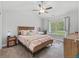 Charming bedroom with floral bedding and window at 790 Caines Landing Rd., Conway, SC 29526