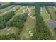 Aerial view of lush green golf course at 790 Caines Landing Rd., Conway, SC 29526