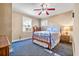 Bedroom with full bed and ceiling fan at 1861 Jenerette St., Mullins, SC 29574