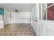 Simple kitchen with built in shelving and vinyl flooring at 1861 Jenerette St., Mullins, SC 29574