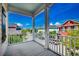 Balcony view showcasing colorful homes and well-maintained landscaping in a community at 1348 Peterson St., Myrtle Beach, SC 29577