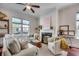 Inviting living room with stylish furnishings, a cozy fireplace, and plenty of natural light at 1348 Peterson St., Myrtle Beach, SC 29577